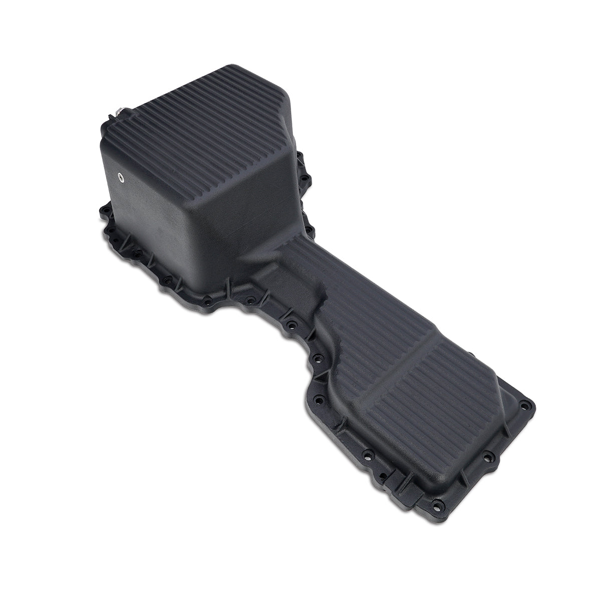 2020-2023 Engine Oil Pan 6.6L L5P 2020+ Black - View 2 | Dirty Garage