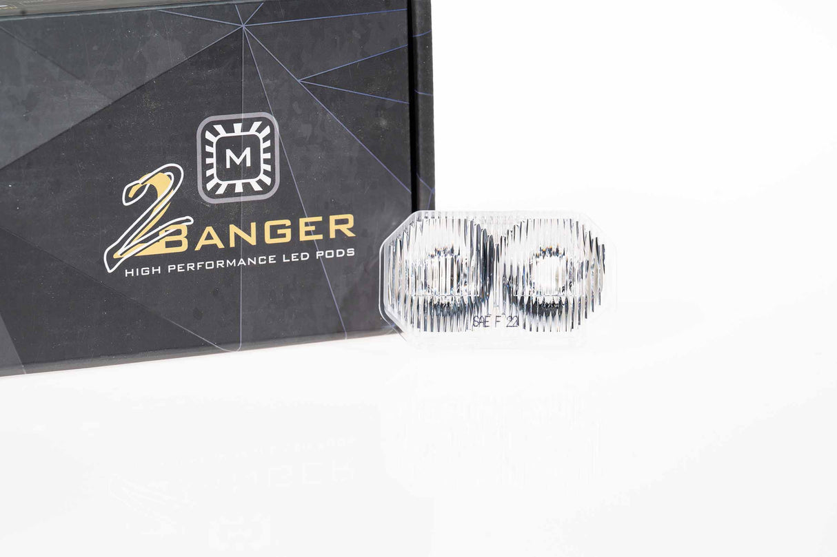Universal Lens Only 2Banger White Wide | Dirty Garage