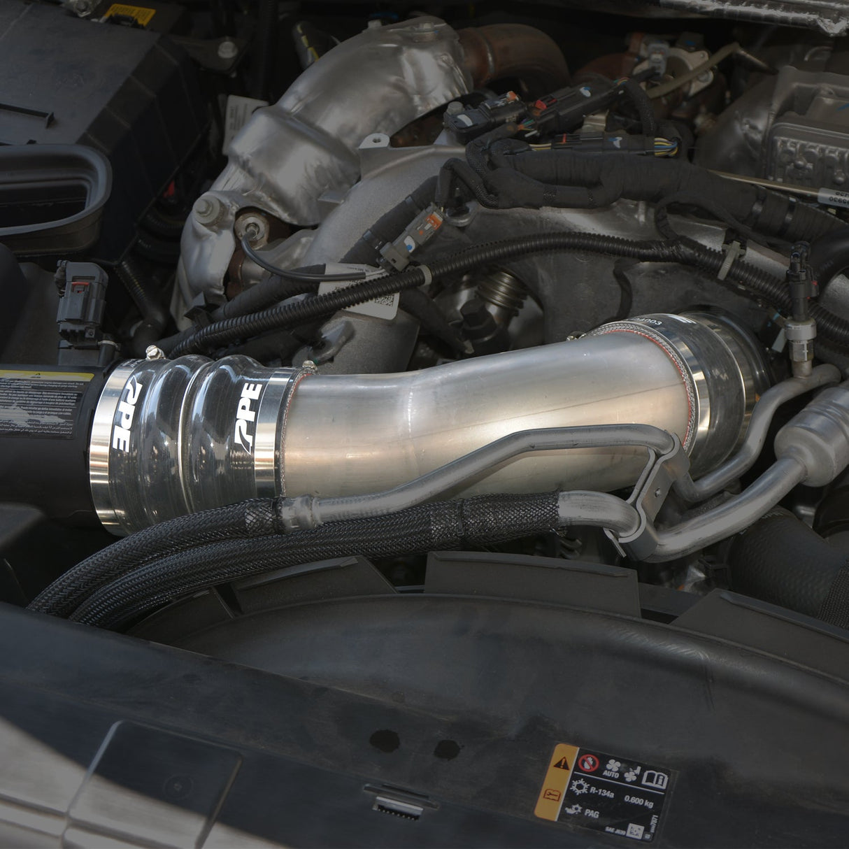 2020-2023 6.6L Duramax Turbo Inlet Upgrade Kit Polished - View 2 | Dirty Garage
