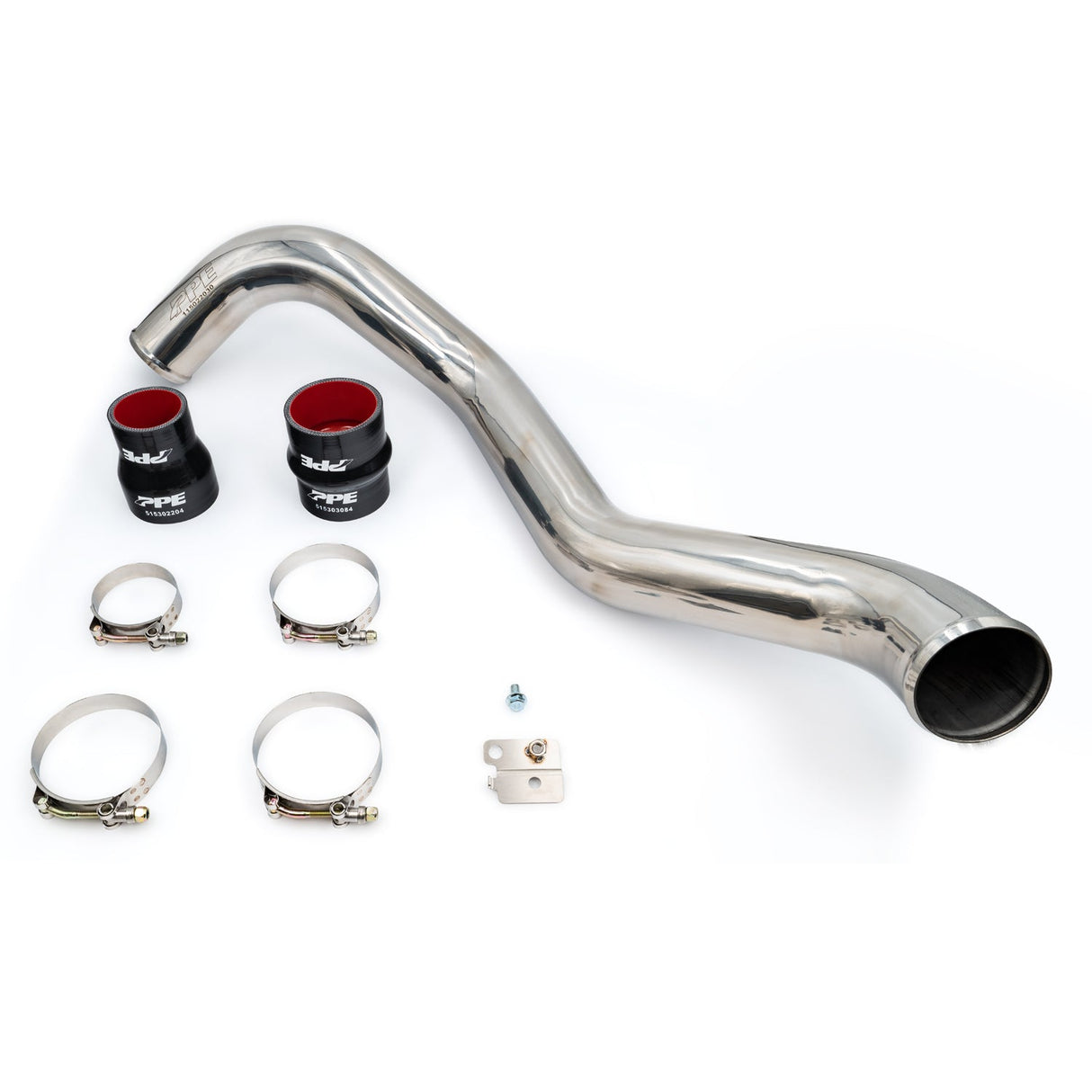 2004-2010 6.6L Duramax Hot Side Intercooler Charge Pipe 3.0 Inch Stainless Steel Raw | Dirty Garage