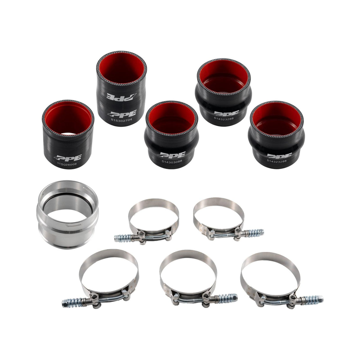 2017-2019 Charge Air Pipe Kit - 6.6L Duramax L5P - Brushed - View 3 | Dirty Garage