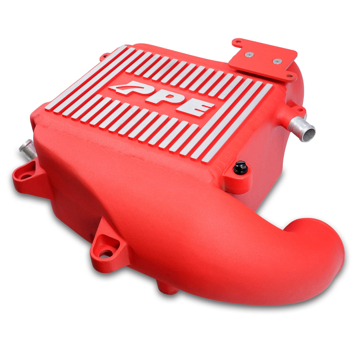 2020-2023 3.0L Duramax LM2, LZO Air-To-Water Intercooler Kit Red - View 2 | Dirty Garage