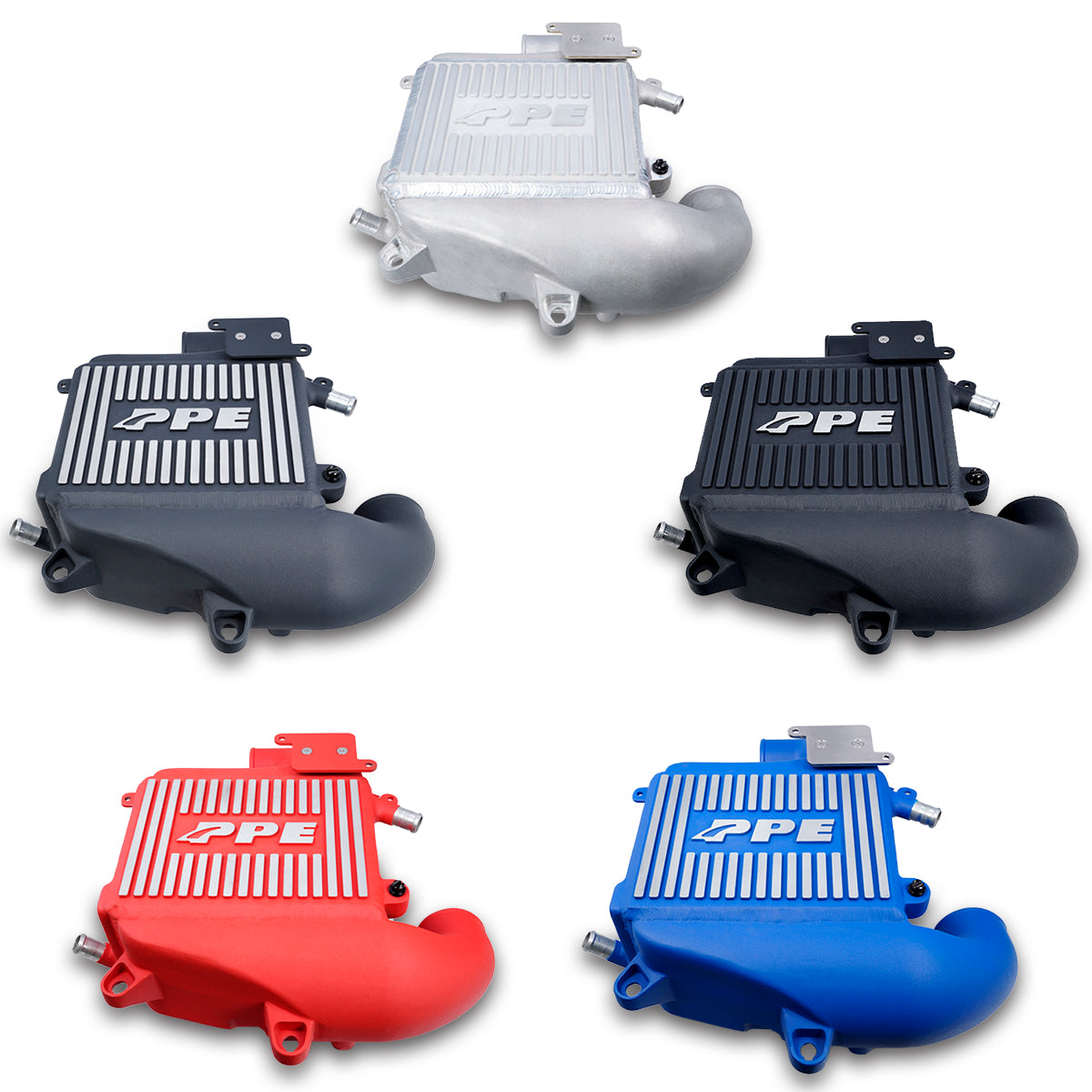 2020-2023 3.0L Duramax LM2, LZO Air-To-Water Intercooler Kit Red - View 9 | Dirty Garage