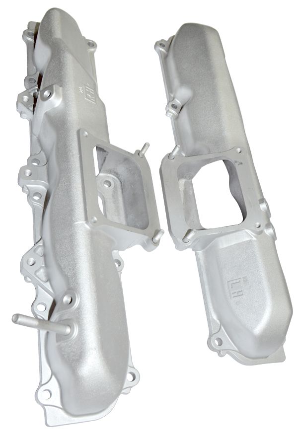 2006-2010 L/R Bank Manifolds Duramax Inchraw Inch Silver | Dirty Garage