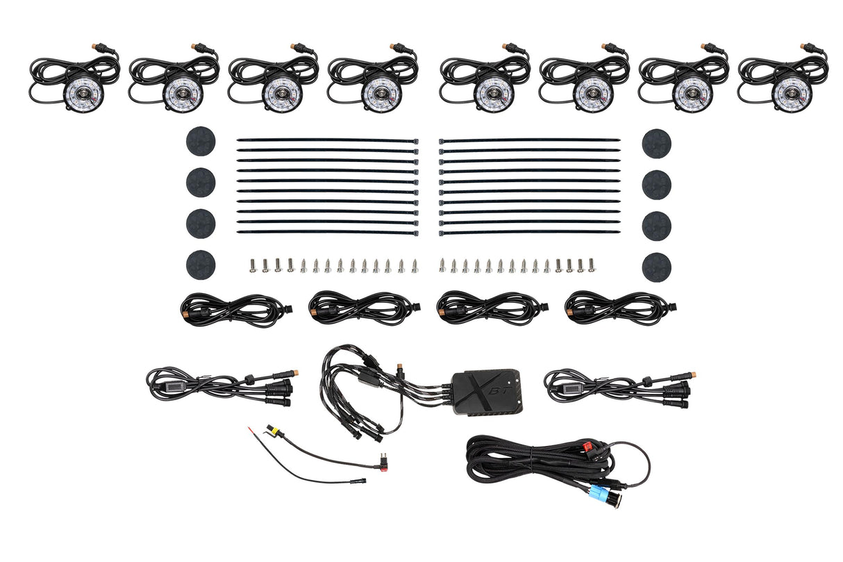 Universal Morimoto Rock Light Kit RGB LED 8 Pack | Dirty Garage
