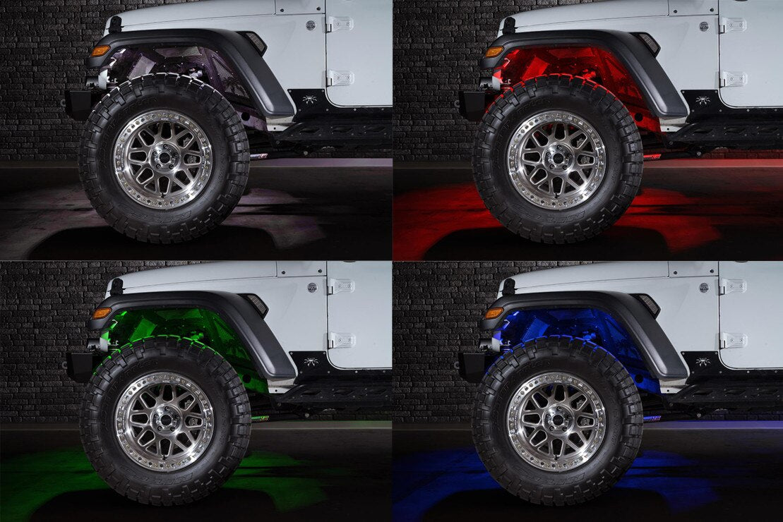 Universal Morimoto Rock Light Kit RGB LED 4 Pack - View 8 | Dirty Garage