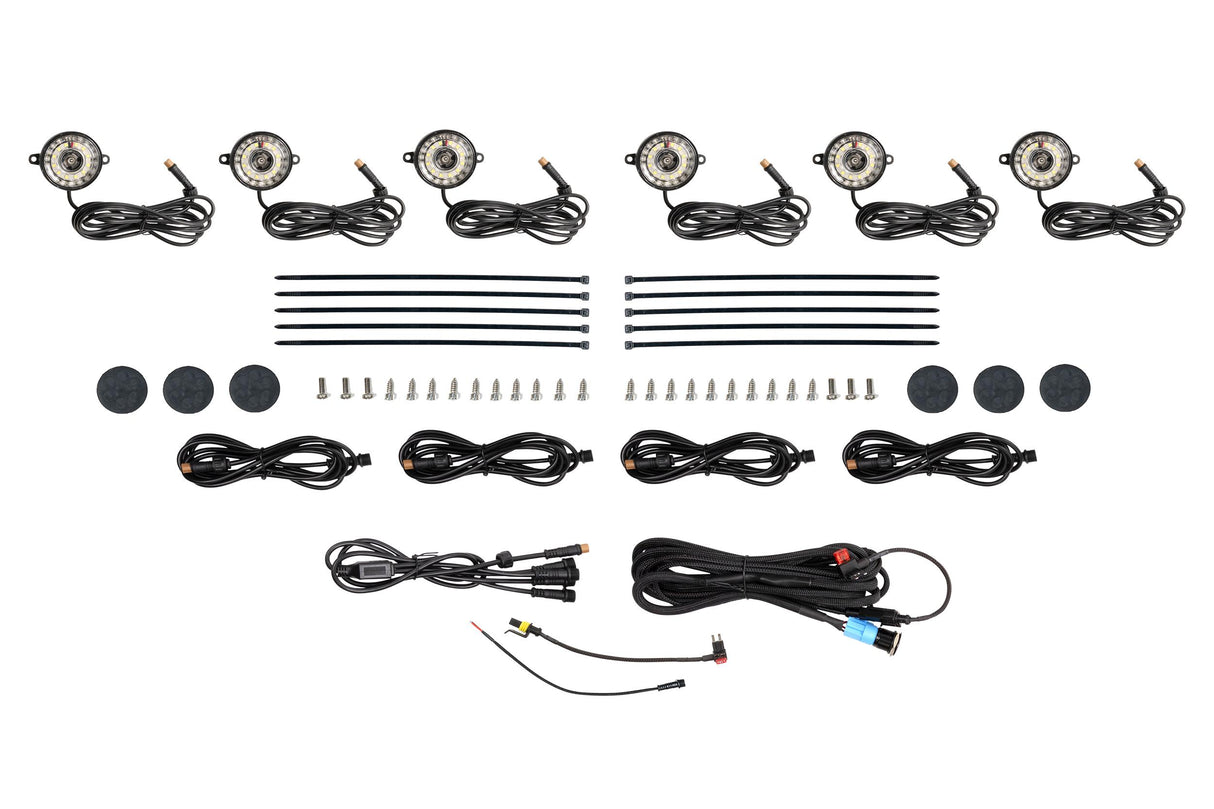 Universal Morimoto Rock Light Kit White LED 6 Pack | Dirty Garage