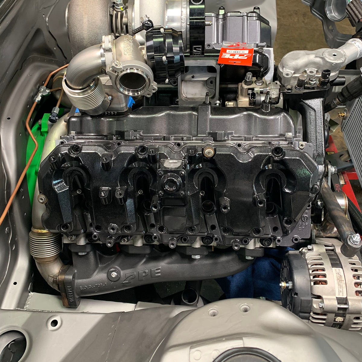 2001-2016 6.6L Duramax High-Flow Exhaust Manifolds and Up-Pipes Kits - View 2 | Dirty Garage