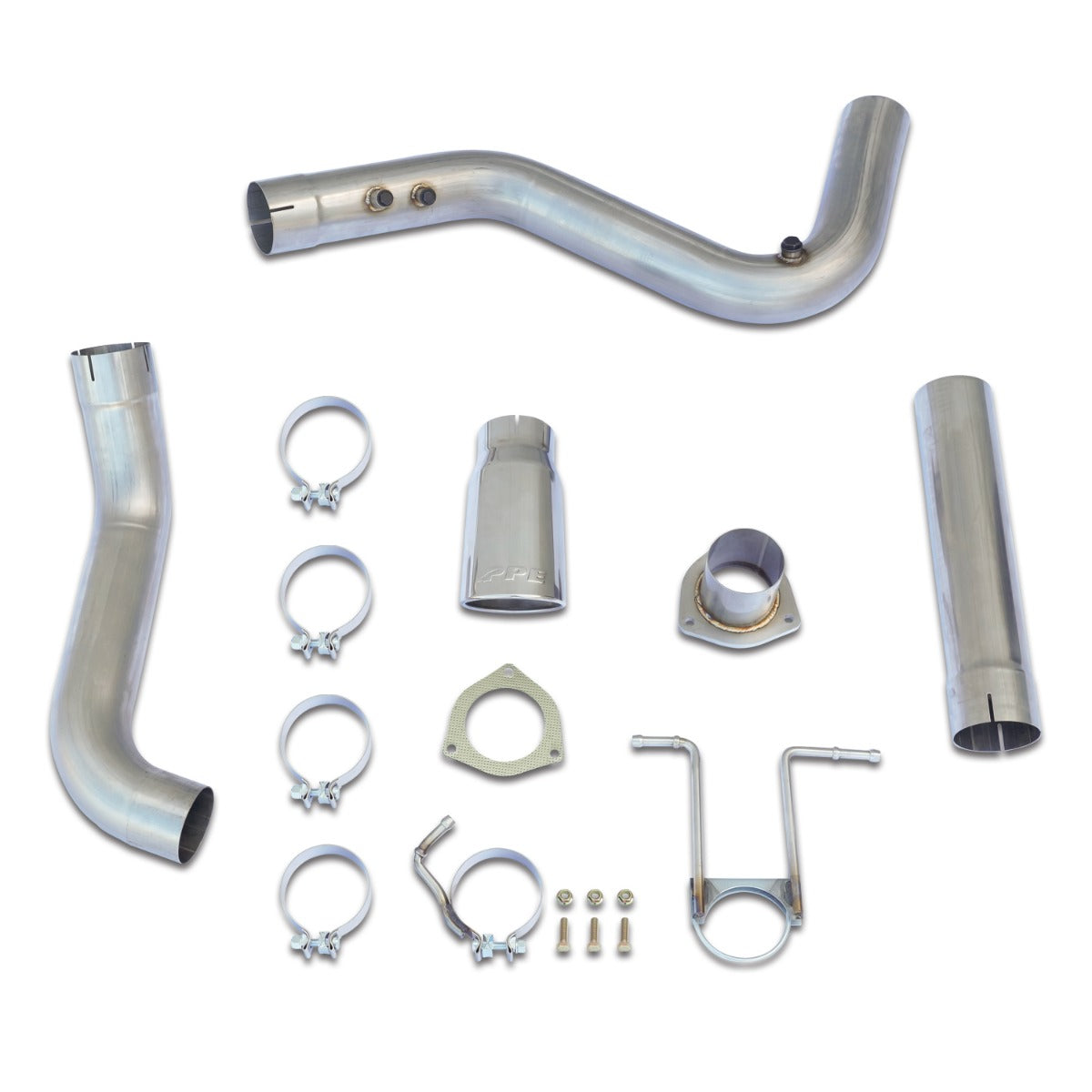 2007-2019 6.6L Duramax 304 Stainless Steel Cat Back Performance Exhaust System with Polished Tip - View 2 | Dirty Garage