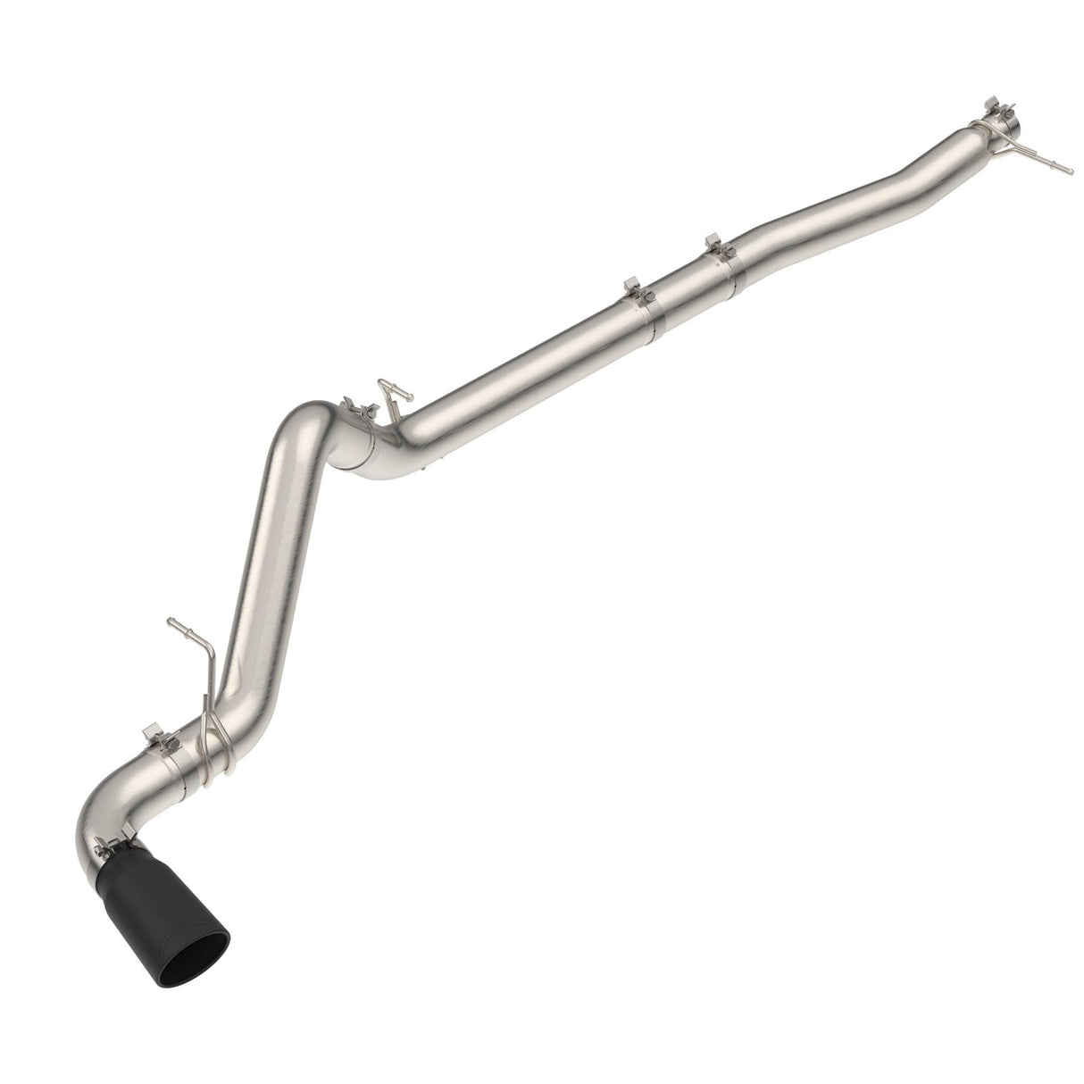 2023-2025 3.0L Duramax 304 Stainless Steel DPF-Back Performance Exhaust Kit - Single Exit Raw Pipe Black Tip | Dirty Garage