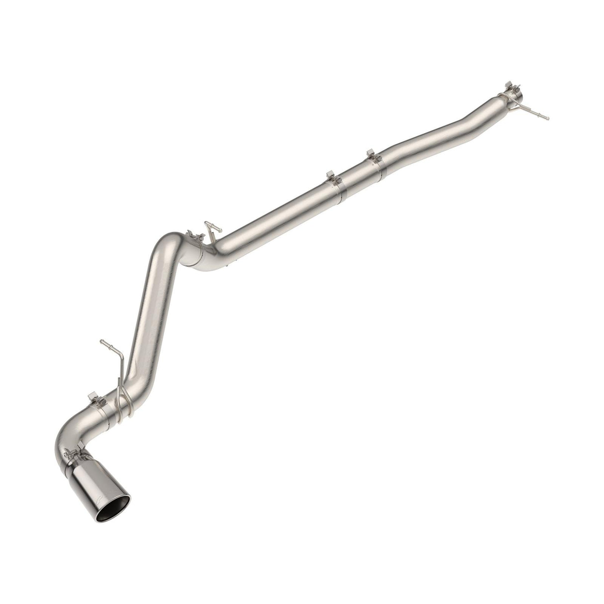2023-2025 3.0L Duramax 304 Stainless Steel DPF-Back Performance Exhaust Kit - Single Exit Raw Pipe Polished Tip | Dirty Garage