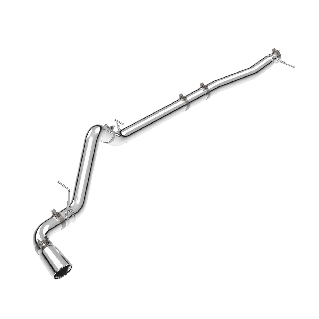 2023-2025 3.0L Duramax 304 Stainless Steel DPF-Back Performance Exhaust Kit - Single Exit Polished Pipe Polished Tip | Dirty Garage