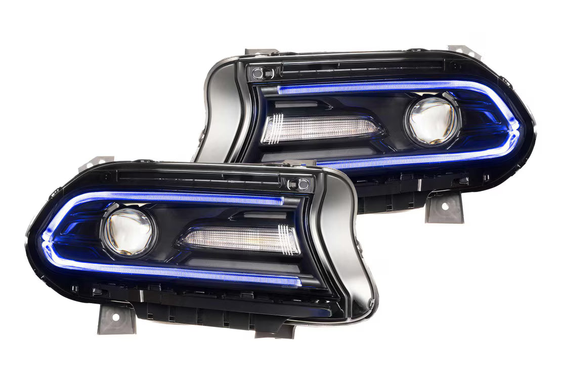 2015-2023 Charger XRGB LED Headlights Set - View 2 | Dirty Garage