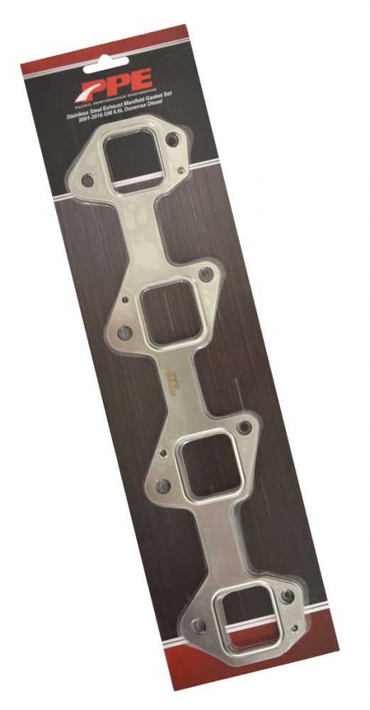 2001-2016 Over-Sized Port Stainless Steel Exhaust Manifold Gasket Set 2 Pcs - View 2 | Dirty Garage
