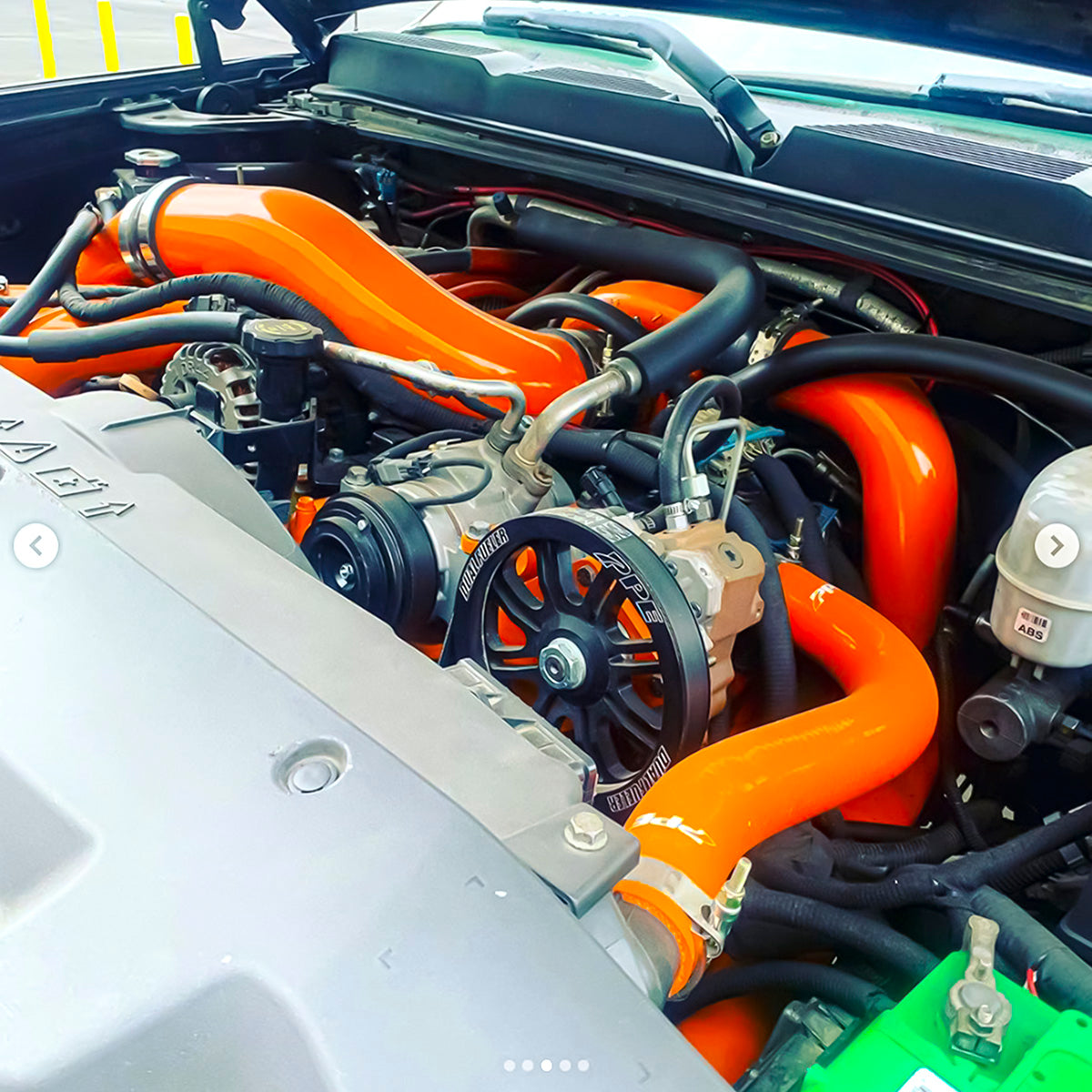 2006-2010 Coolant Hose Kit LBZ LMM Orange - View 3 | Dirty Garage