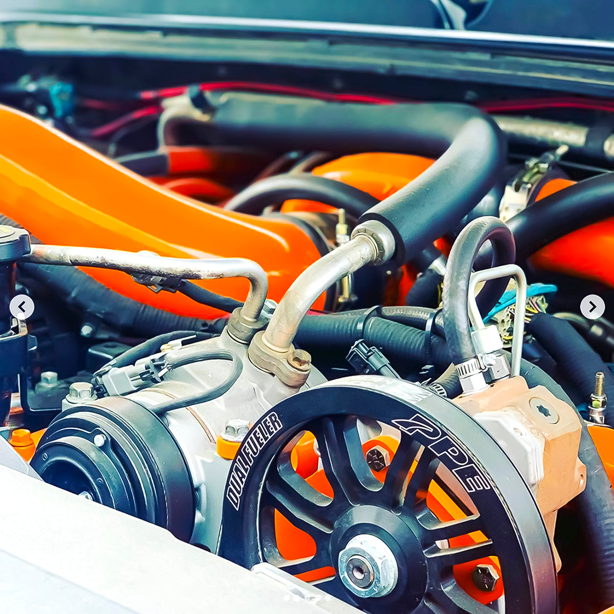 2006-2010 Coolant Hose Kit LBZ LMM Orange - View 4 | Dirty Garage