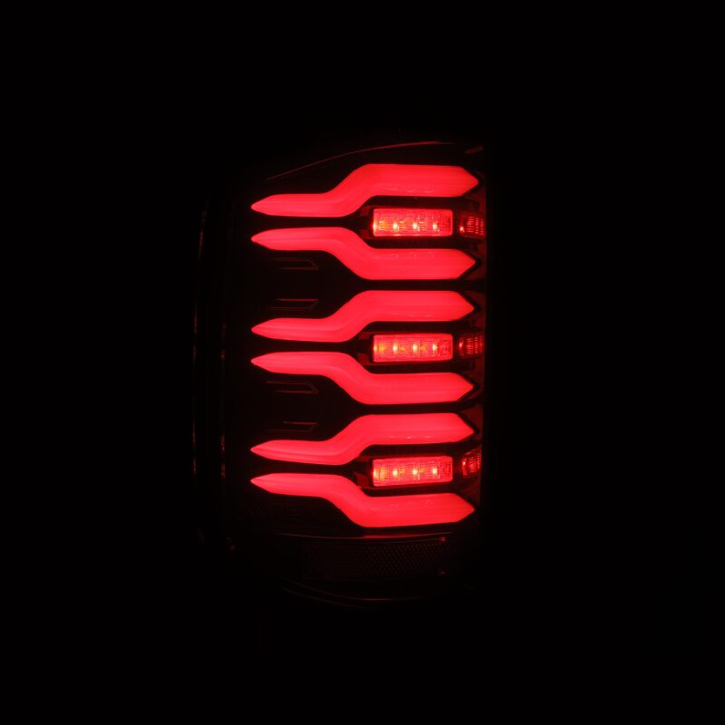 2014-2018 GM 1500 HD Luxx-Series LED Tail Lights Black Red Active Light Sequential Signal - View 2 | Dirty Garage