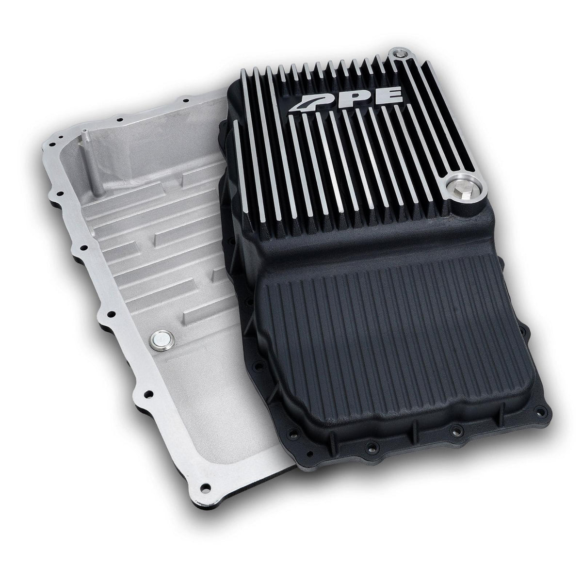2018-2021 w/ 10L80 Transmission Heavy-Duty Cast Aluminum Transmission Pan Raw - View 9 | Dirty Garage