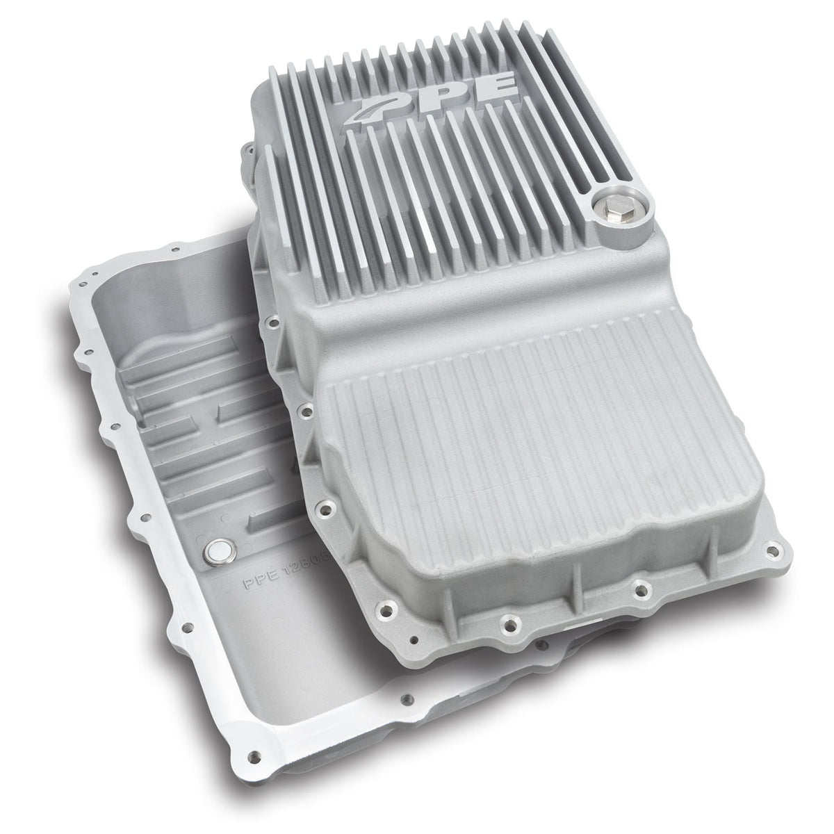 Universal w/ 10L80 Heavy-Duty Deep Cast Aluminum Transmission Pan Raw - View 13 | Dirty Garage