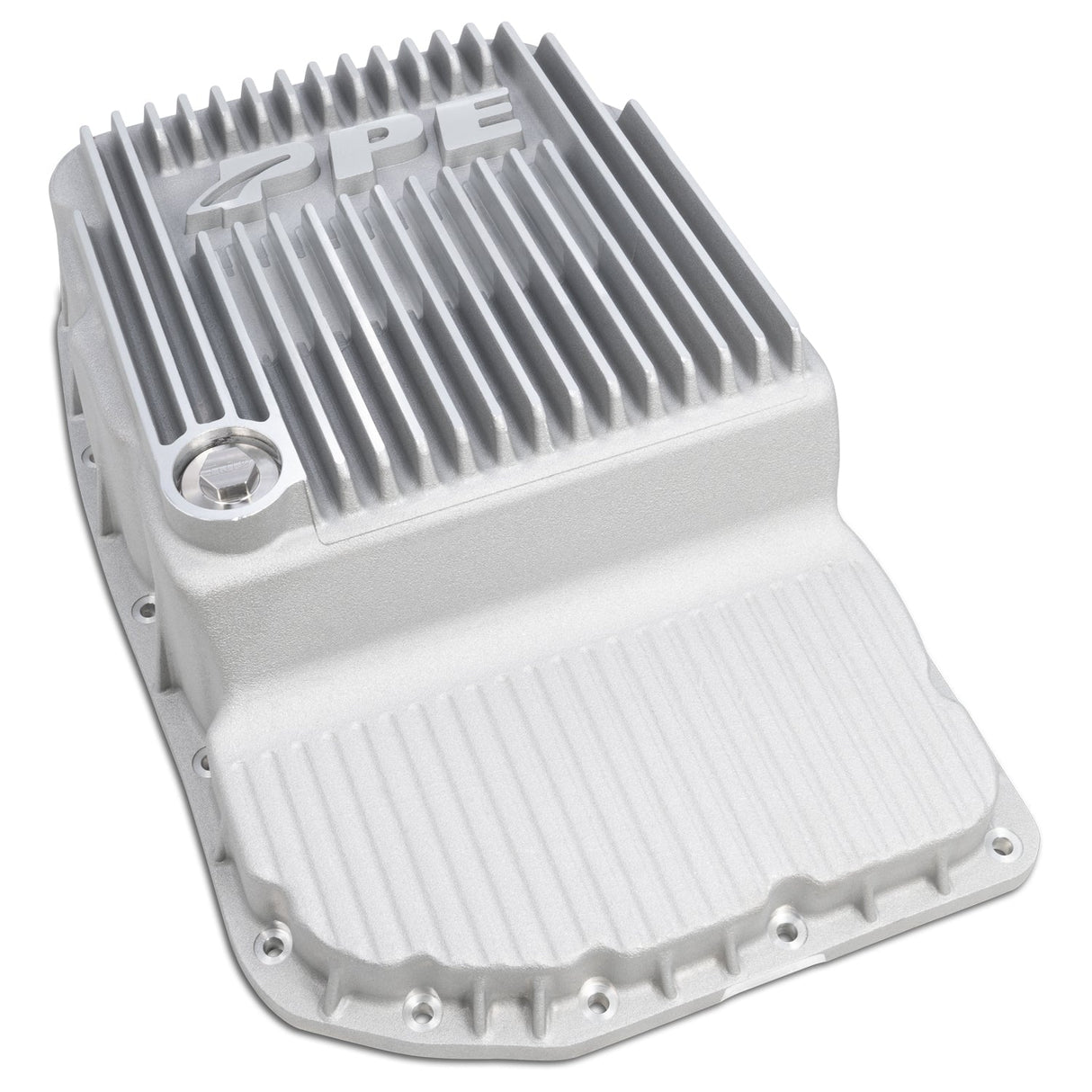 2007-2015 w/ 6L80 Heavy-Duty Cast Aluminum Transmission Pan Raw - View 2 | Dirty Garage