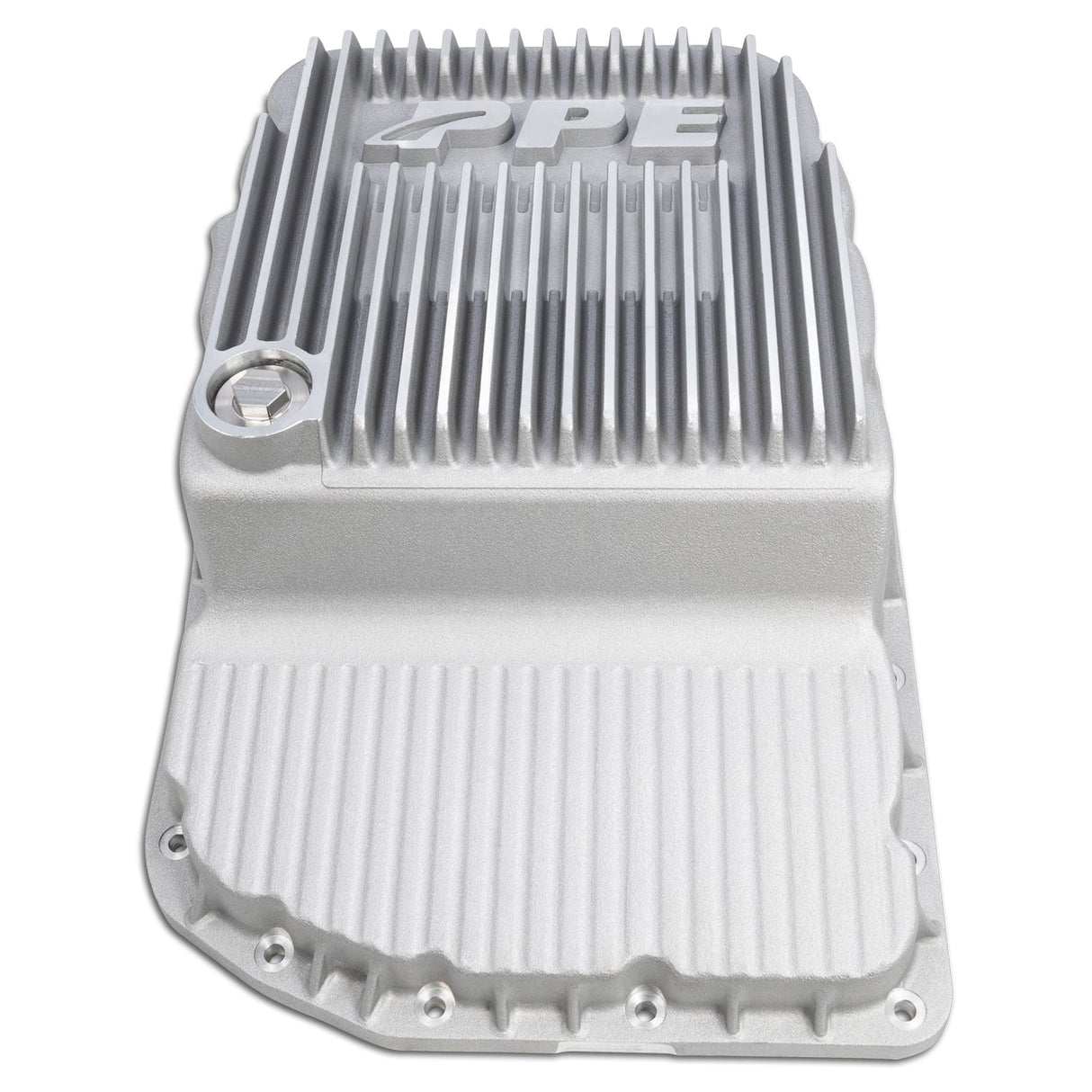 2007-2015 w/ 6L80 Heavy-Duty Cast Aluminum Transmission Pan Raw - View 4 | Dirty Garage