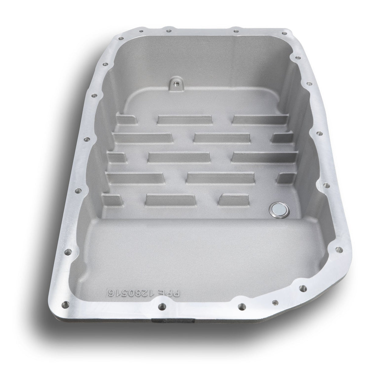 2007-2015 w/ 6L80 Heavy-Duty Cast Aluminum Transmission Pan Raw - View 5 | Dirty Garage