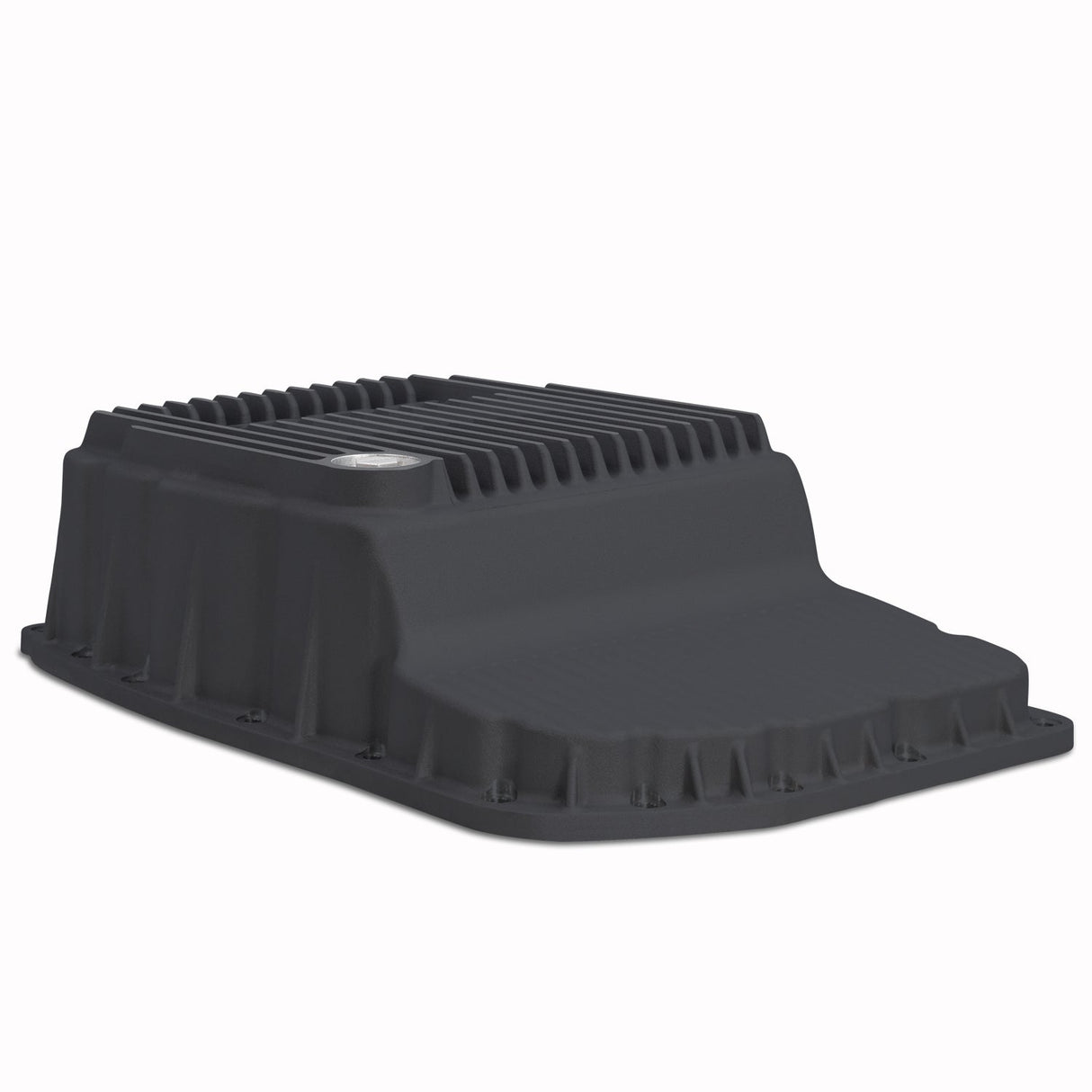 2007-2015 w/ 6L80 Heavy-Duty Cast Aluminum Transmission Pan Black - View 5 | Dirty Garage