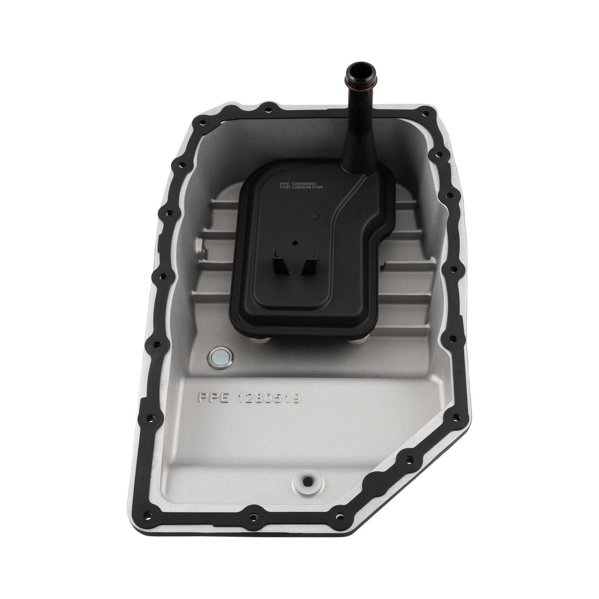 2007-2023 6L90 Heavy-Duty Cast Aluminum Transmission Pan Brushed - View 3 | Dirty Garage