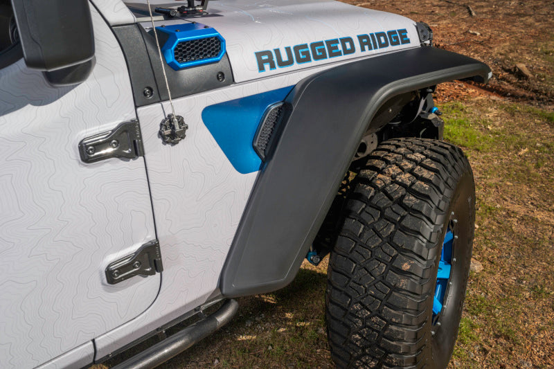 Rugged Ridge Max Terrain Fender Flare Set F & R 18-22 Jeep Wrangler JL - View 3 | Dirty Garage