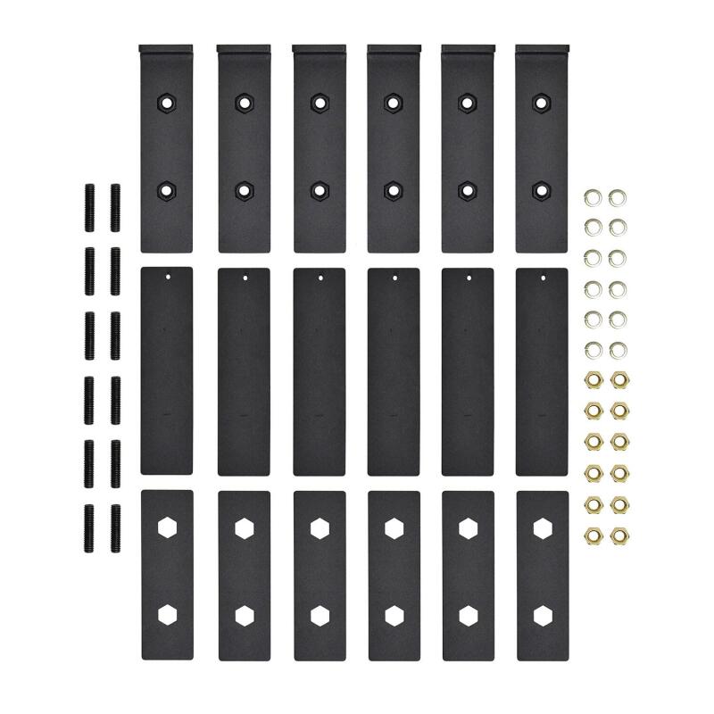 Universal 79" Black Grate Steps Running Boards - View 9 | Dirty Garage