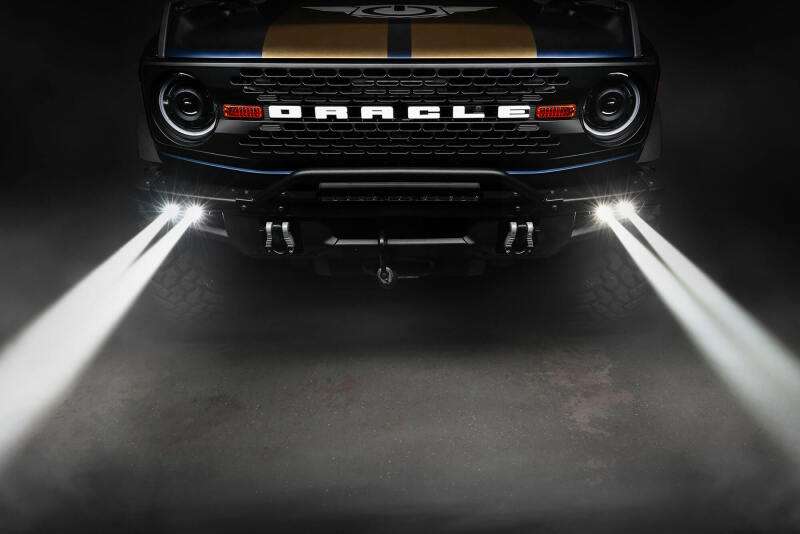 2021-2024 Bronco Off Road Laser and LED Fog Light Kit for Steel Bumper - View 7 | Dirty Garage