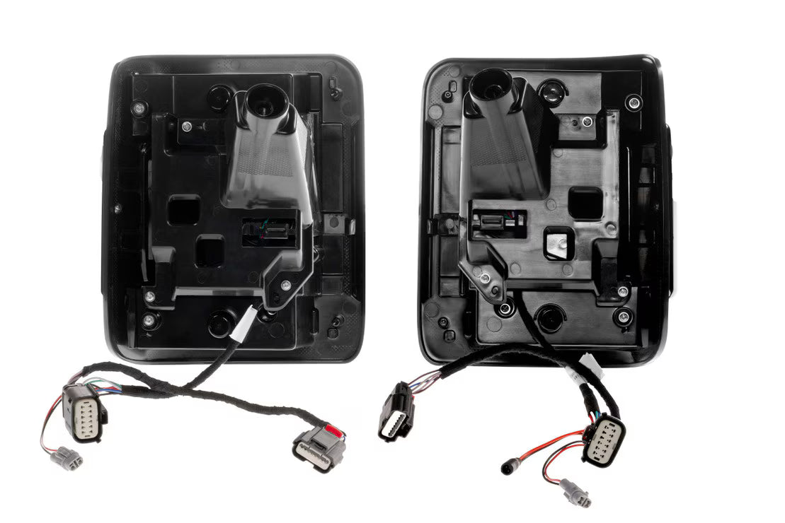 2018-2024 Wrangler XB LED Smoked Lens Tail Lights - View 3 | Dirty Garage