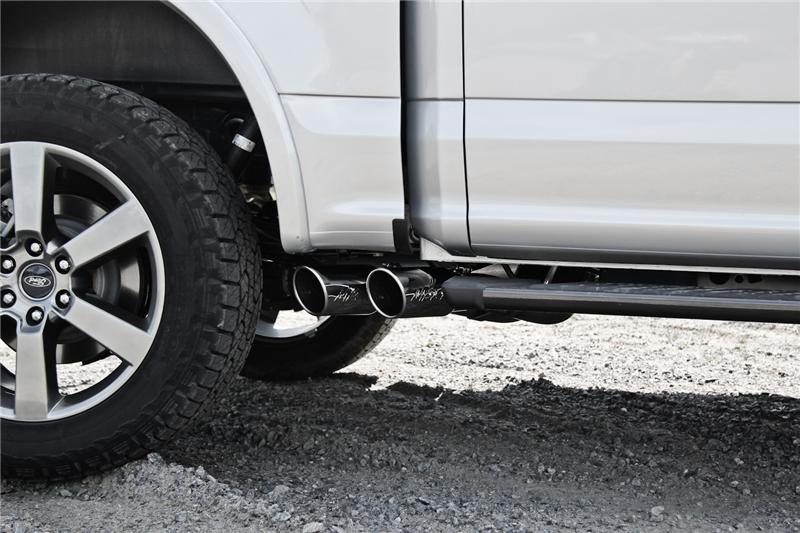 2015-2016 F-150 3" Cat Back Single Side Pre-Axle Dual Exit T409 | Dirty Garage