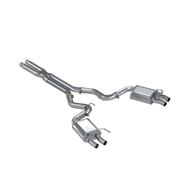 2016-2020 GT350 GT350R Dual Quad Split Rear Outlet 3" Cat Back T304 Exhaust | Dirty Garage