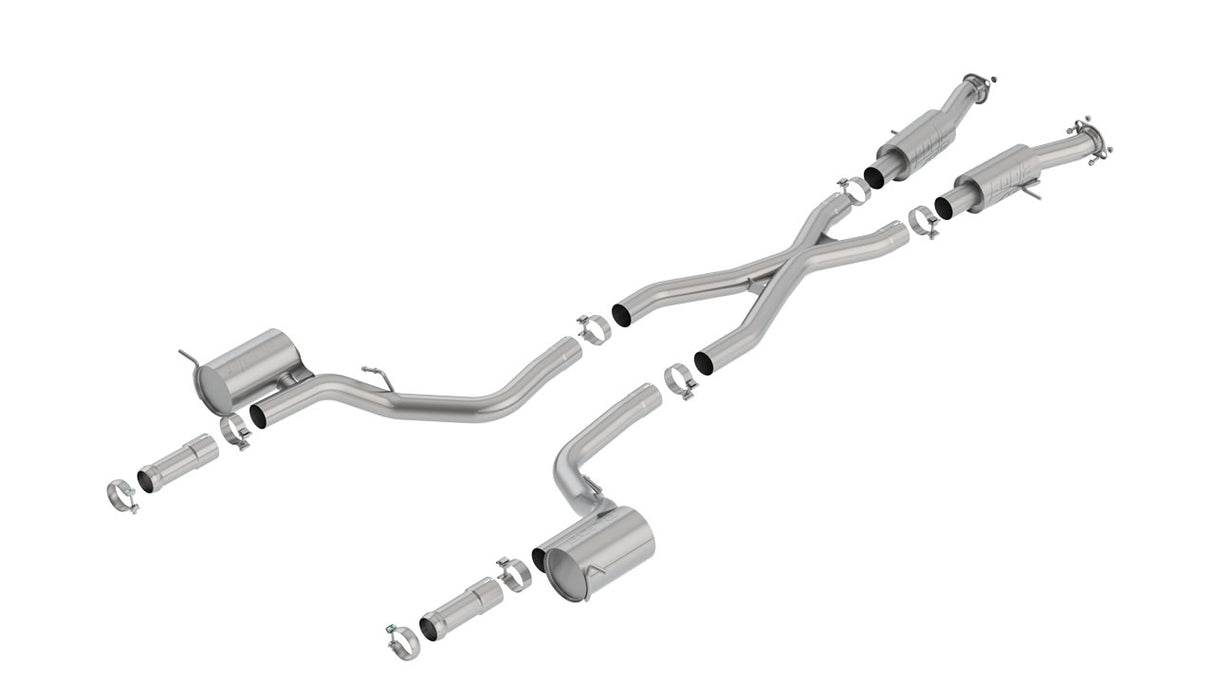 2018+ Grand Cherokee TrackHawk 6.2L V8 AWD 3in ATAK CatBack Exhaust (Uses Factory Tips) (140756)