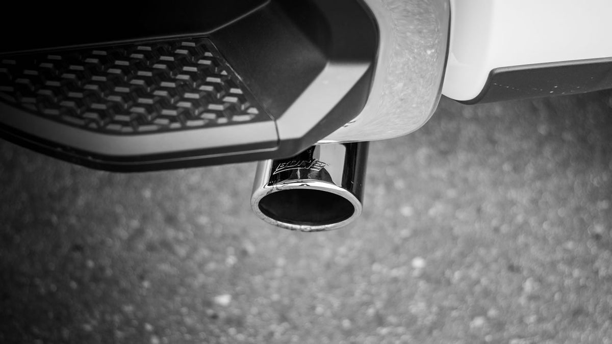 2019-2025 GM 1500 5.3L Cat-Back Single S-Type Exhaust w/ Chrome Tip - View 2 | Dirty Garage