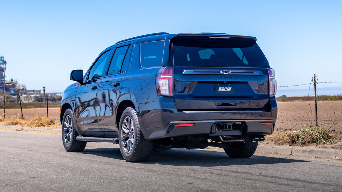 2021-2025 Tahoe/Yukon Cat-Back S-Type Exhaust w/ Stainless Steel Tips - View 3 | Dirty Garage