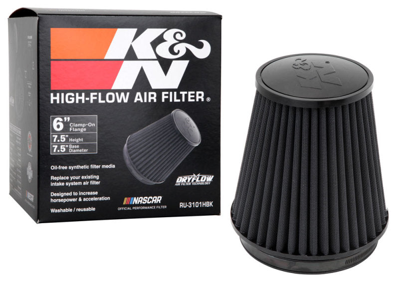 Universal Rubber Filter Round Tapered 6in Flange ID x 7.5in Base OD x 5.25in Top OD x 8in Height - View 9 | Dirty Garage