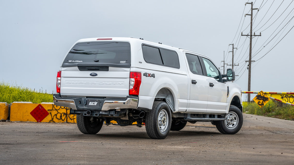 2020-2026 Super Duty 7.3L V8 4-Door 2.75"-3" ATAK Series Cat-Back Exhaust w/ Black Chrome Tip