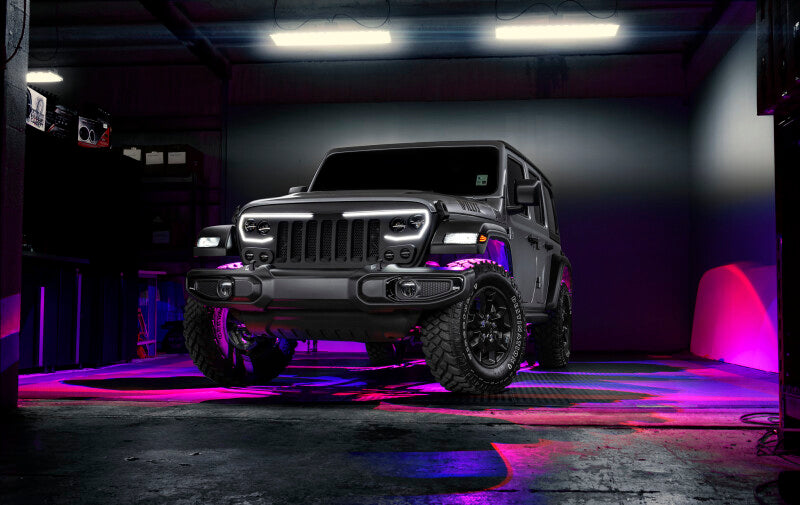 2018-2025 Wrangler JL JT VECTOR Series Full LED Grille - View 6 | Dirty Garage