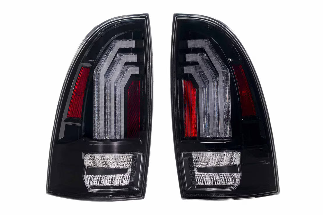 2005-2015 Tacoma XB LED Tail Lights Clear Lens - View 3 | Dirty Garage