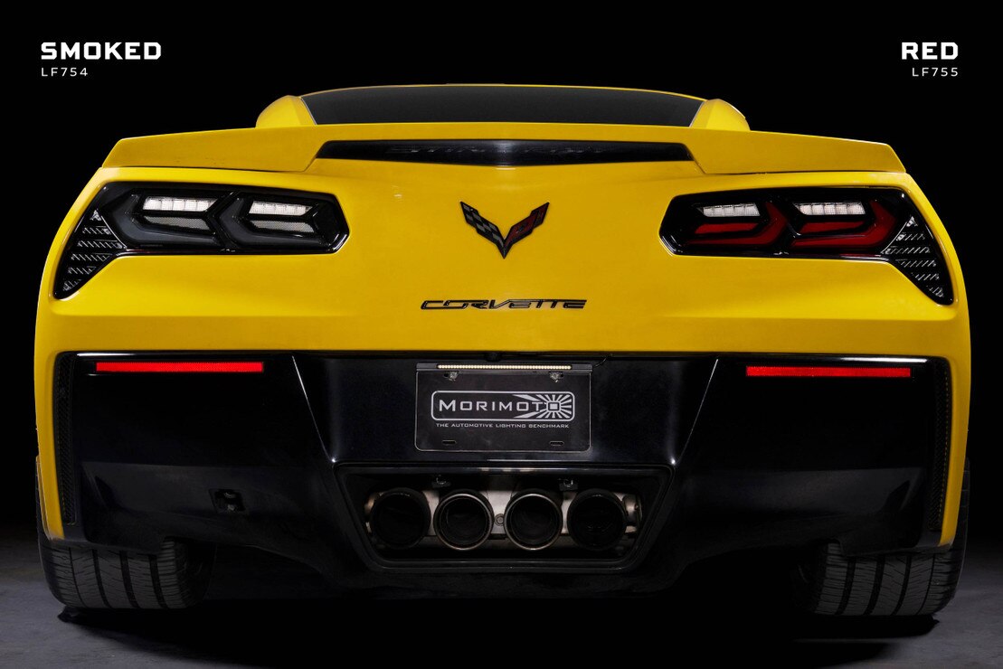2014-2019 Corvette C7 XB LED C8-Style Red Tail Lights - View 7 | Dirty Garage
