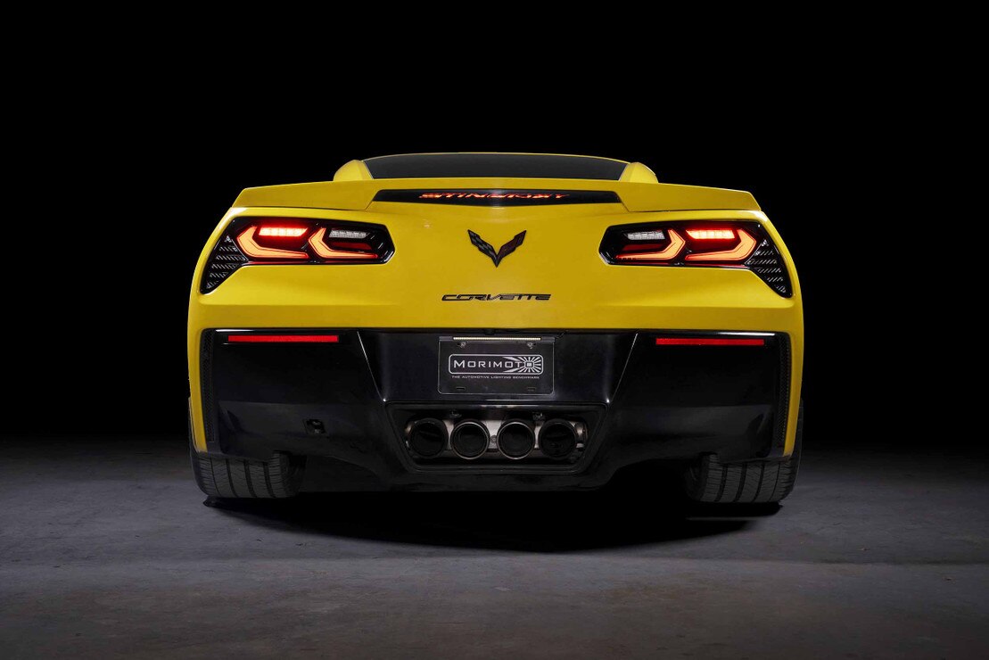 2014-2019 Corvette C7 XB LED C8-Style Red Tail Lights - View 8 | Dirty Garage