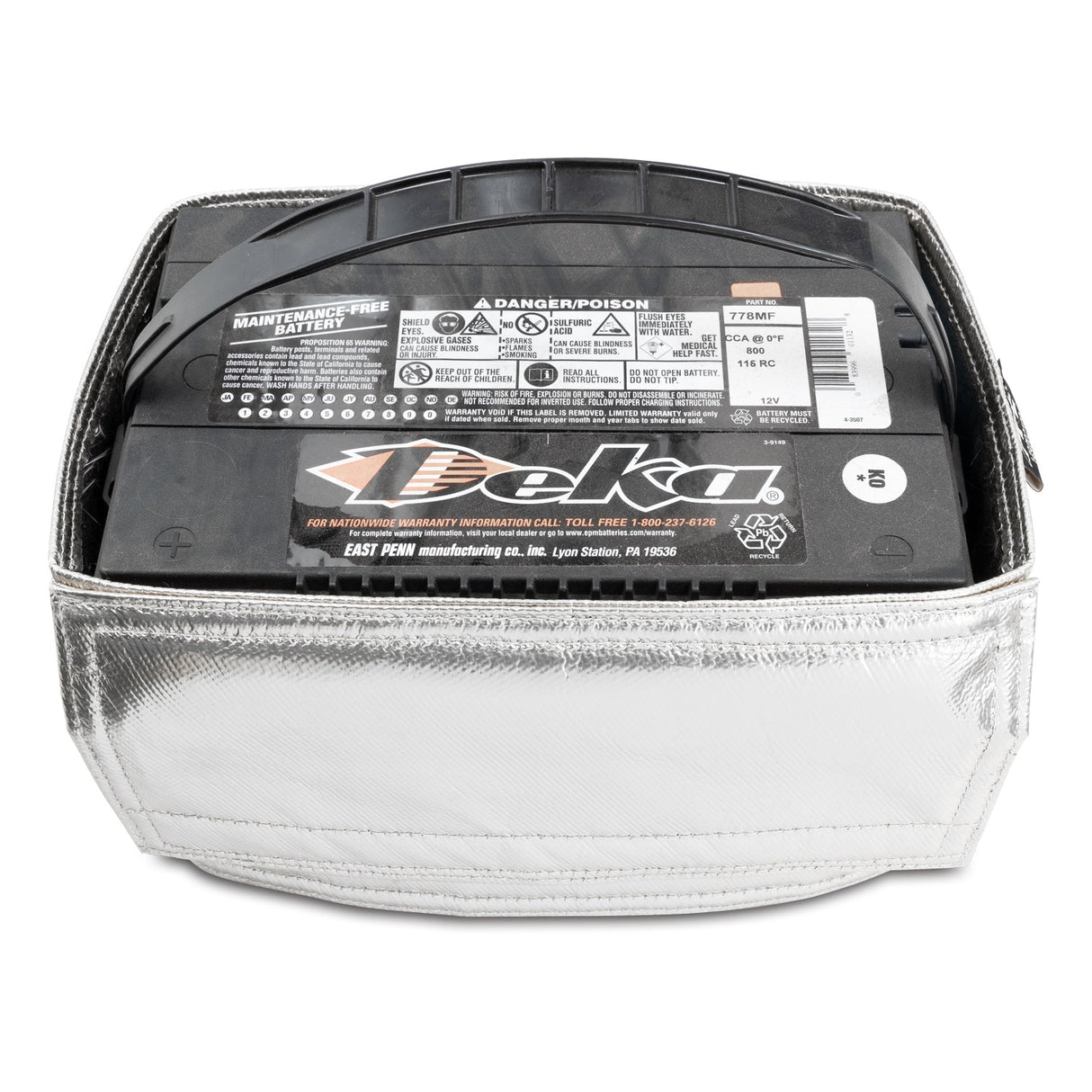 2001-2006 Heat Shield Battery Side Post Silver - View 3 | Dirty Garage