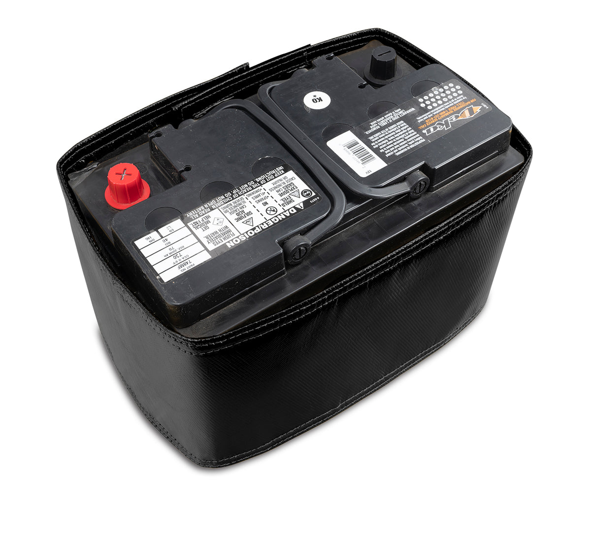Universal Heat Shield Battery Top Post Black - View 3 | Dirty Garage