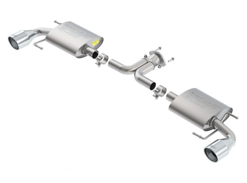 Borla 14-16 Mazda 3 2.0/2.5L AT/MT FWD S-Type Cat-Back Exhaust Single Split Rear Exit - View 2 | Dirty Garage