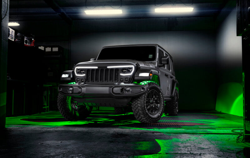 2018-2025 Wrangler JL JT VECTOR Series Full LED Grille - View 7 | Dirty Garage