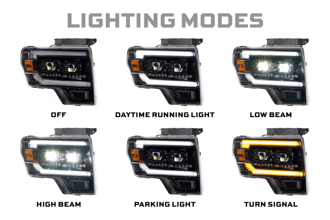 2009-2014 F-150 XB Evo Hybrid LED Headlights - View 6 | Dirty Garage