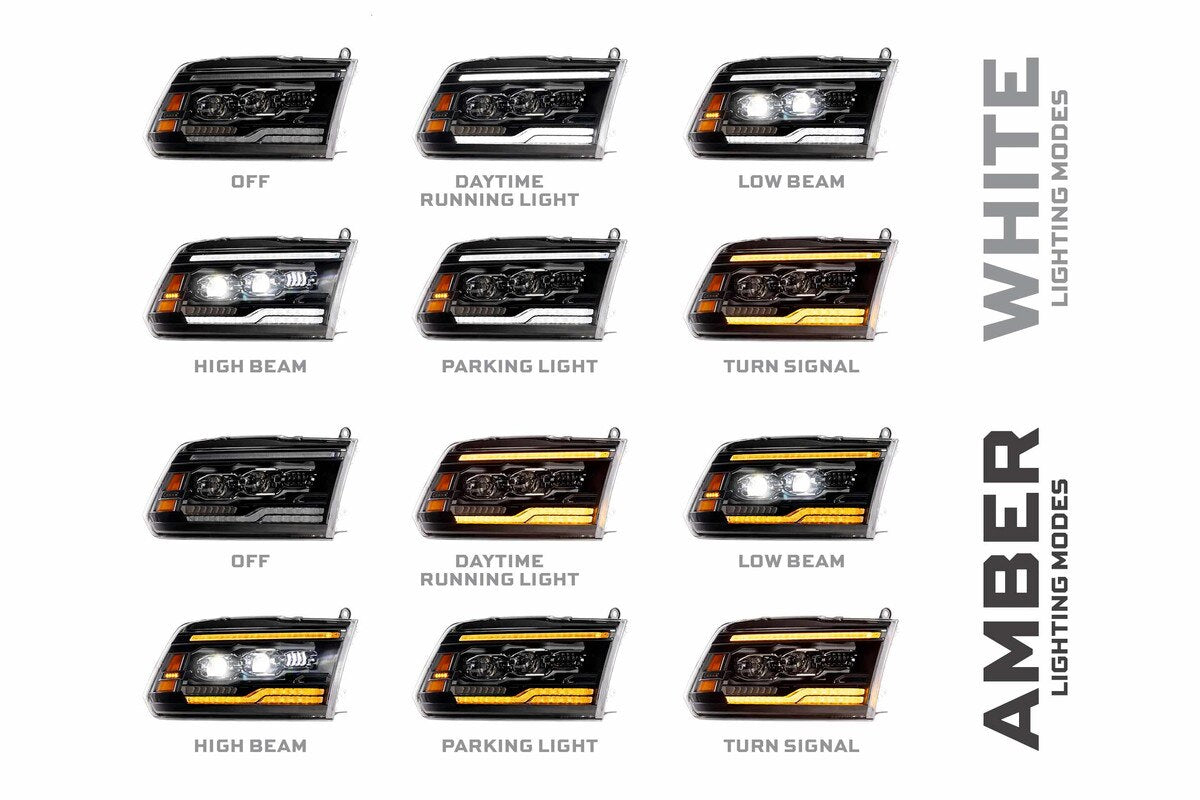2009-2018 Ram 1500 XB Evo LED Headlights (LF2-520)