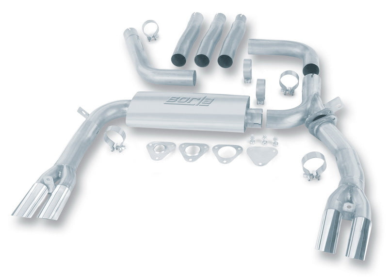Borla 84-92 Chevrolet Camaro / Pontiac Trans Am 5.0L/5.7L V8 3in Adj SS Cat-Back Exhaust w/ Adapters - View 3 | Dirty Garage